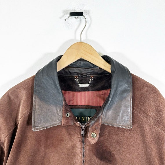 Vintage 90s Danier Leather Suede Zip Up Jacket - image 3