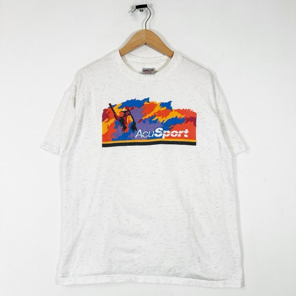 Vintage 90s Single Stitch Luftansa United Airlines Graphic T Shirt