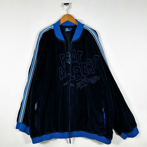 Vintage Rare Platinum Fubu Fat Albert Zip Up Sweater