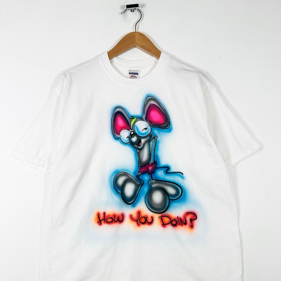 Vintage 00s Y2K How You Doin Custom Spray Painted… - image 2