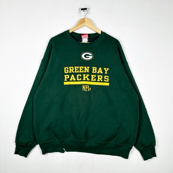 Vintage 00s Green Bay Packers Spellout Graphic Swe