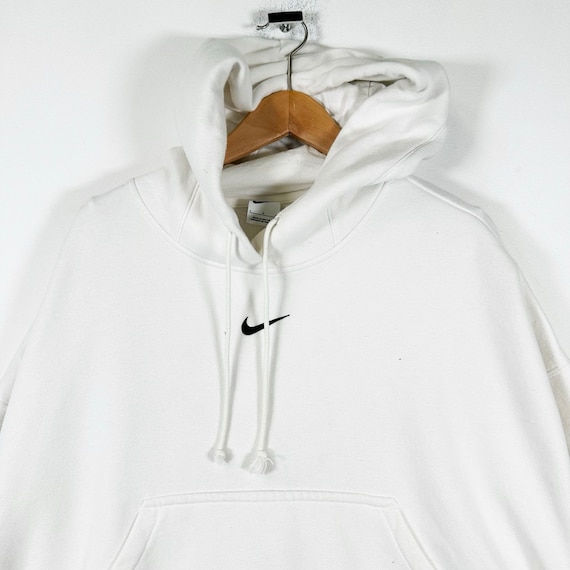 Vintage Y2K Nike Centre Swoosh Cropped Hooded Swe… - image 2
