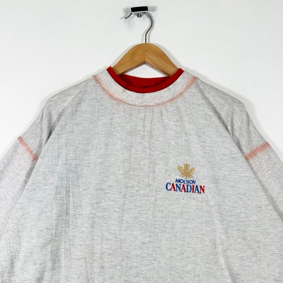 Vintage 90s Softwear Molson Canadian Lined Promo … - image 2