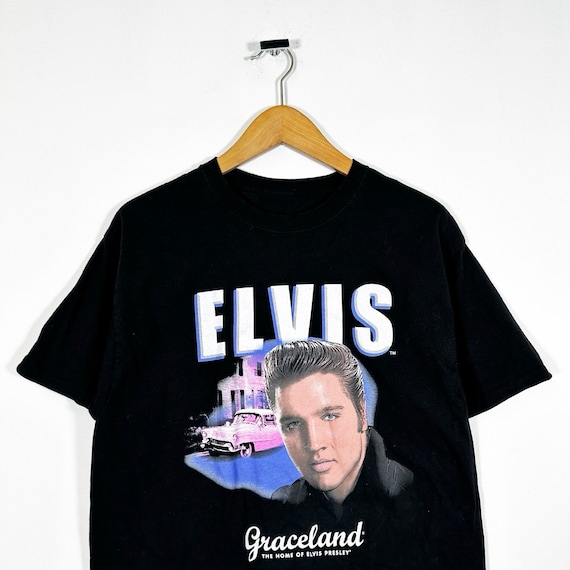 Vintage 00s Elvis Graceland Graphic Tee - image 2