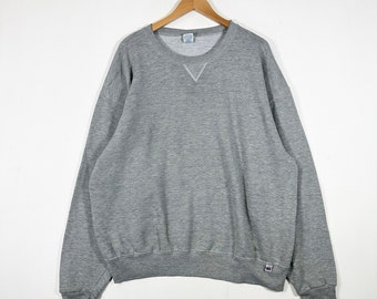 Vintage 90s Jerzees Blank Grey Sweater