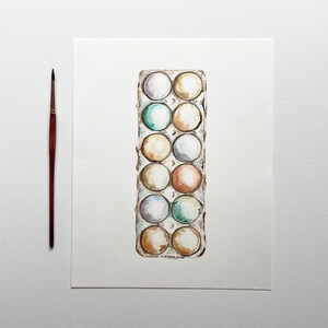 Original 8x10 Watercolor Farm Fresh Eggs