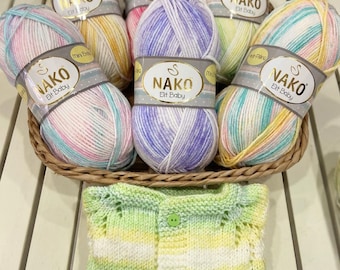 Elit Baby Batik Crochet Yarn: 100% Anti-Pill Acrylic