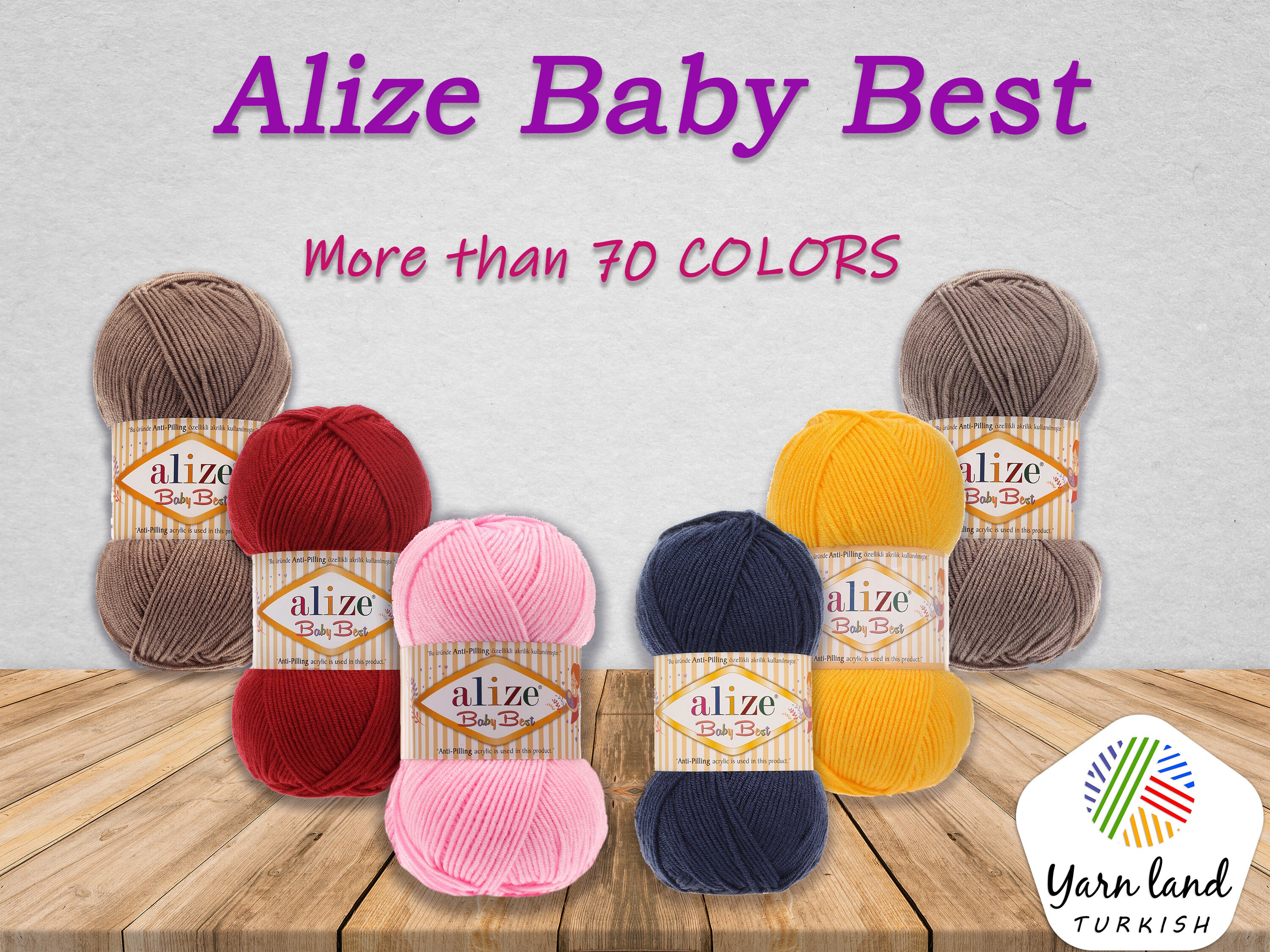 Alize Baby Best/blanket yarn/Knitting Yarn/shawl yarn Turkish Etsy