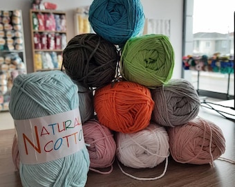 Diva Natural Cotton Yarn: 100g, 250m - Knitting, Crochet, Amigurumi