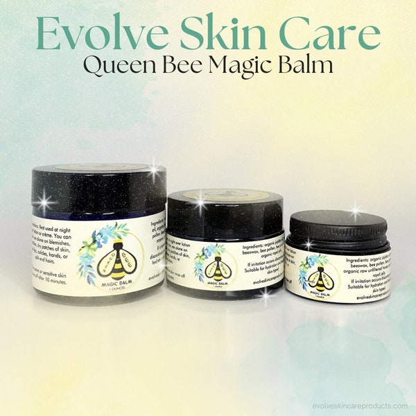 Organic Royal Jelly Face Cream with Bee Pollen, Honey, Bee Propolis, Anti-Aging Cream, Skin Moisturizer, Face Cream, All Skin Types