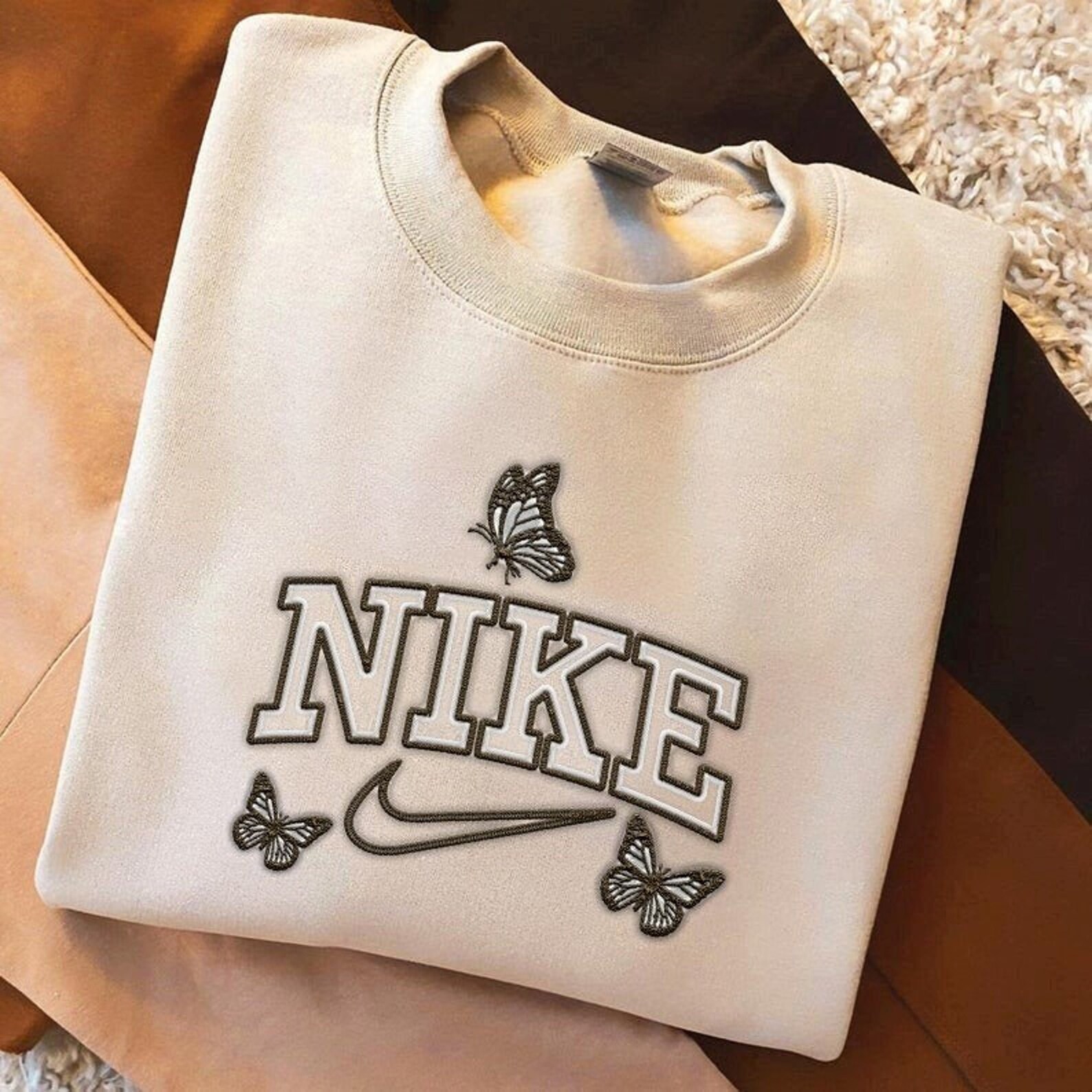  Vintage  Nike Logo Crewneck Vintage  Sweatshirt Retro Nike 