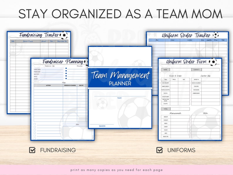 Printable Soccer Team Management Planner for Coach and Team Etsy