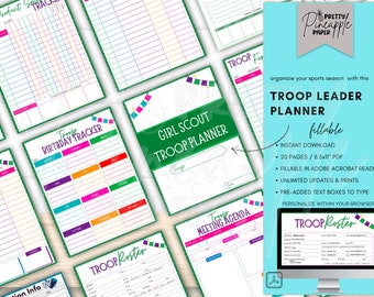 Girl Scout Brownie Party Gable Box Printable Template Cut Out - Etsy