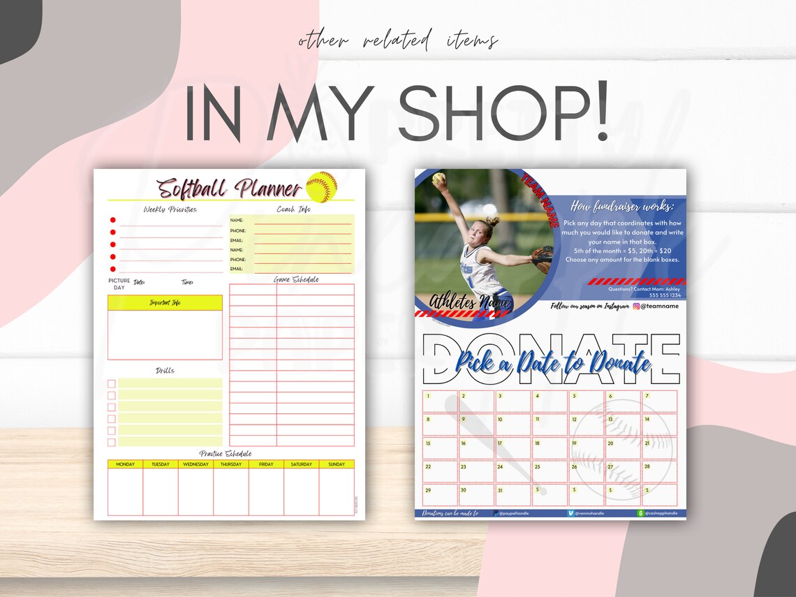 Printable Softball Team Management Planner for Coach and Team Etsy