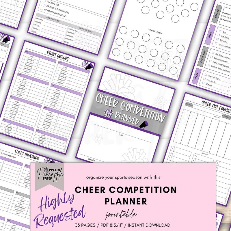 Cheer Formation Templates - Etsy