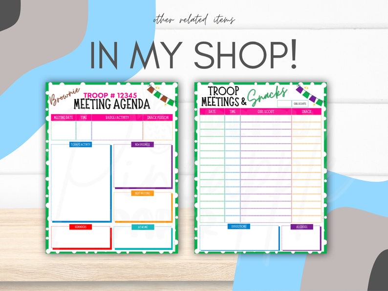 Editable Girl Scout Calendar Template, Instant Download Cookie Season ...