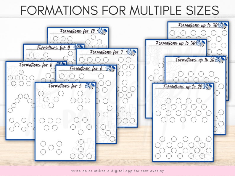 Printable Cheer Mat Routine Printable Cheer Routine Planner, Cheerleading Squad, Coordinator ...