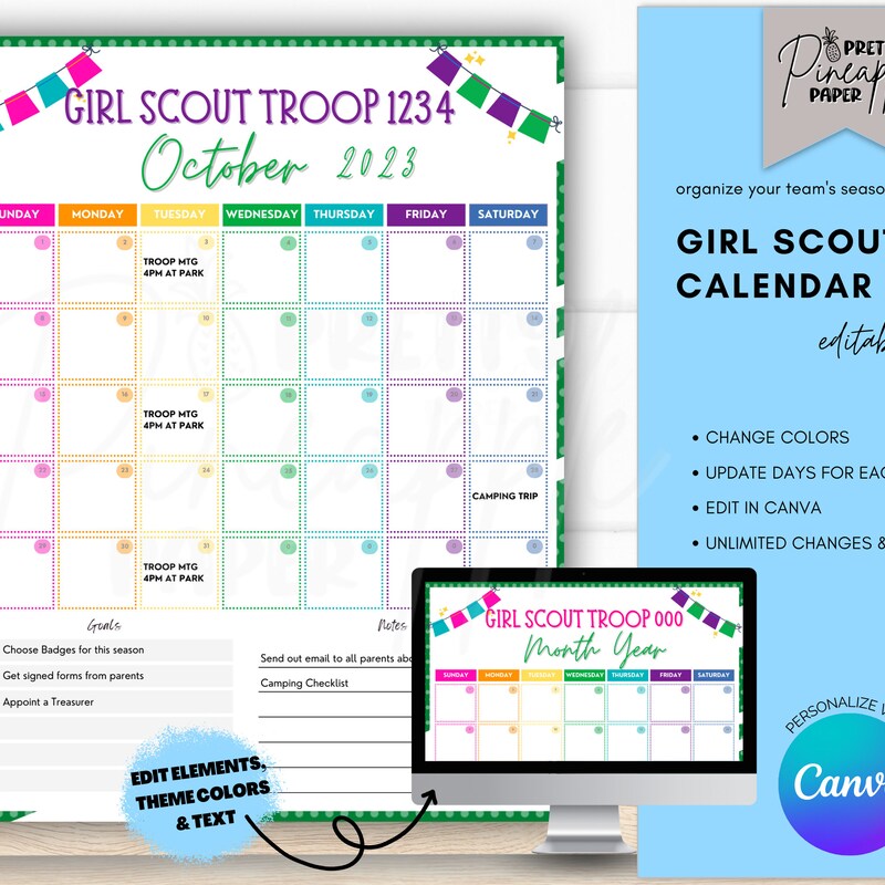 Girl Scout Planner - Etsy
