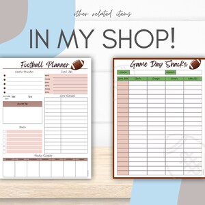 Editable Football Volunteer Assignment Template, Game Info, Coach ...