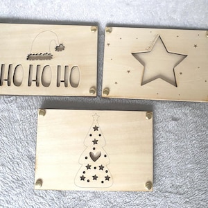 Geldgeschenk Weihnachten Holzkarte Geldkarte Geschenkidee Geld verschenken