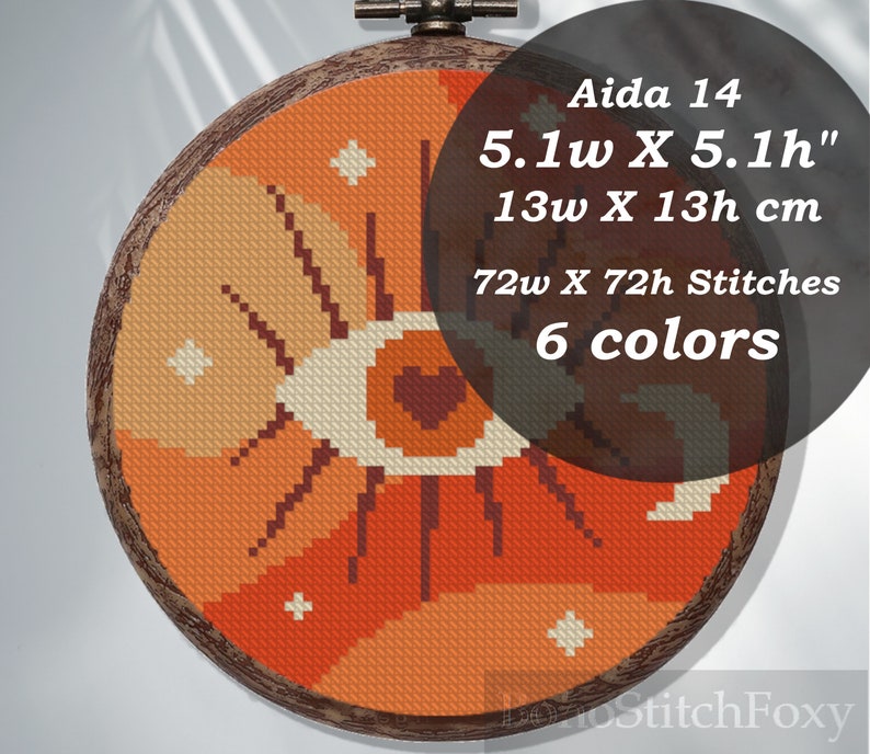 Evil Eye Cross Stitch Pattern PDF Mystical Cross Stitch - Etsy