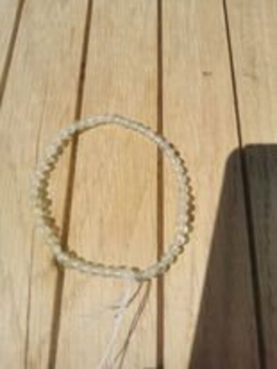 Bracelet de Préhnite A Facettes Élastique