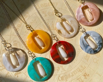 Weißer Opal Boho Halskette | Weiße Opal Halskette | Kristall Halskette