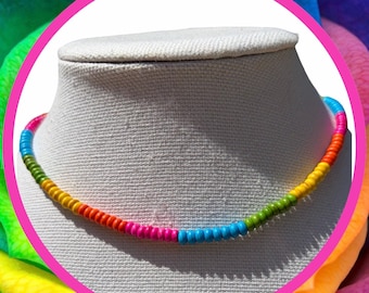 Multicolor Magnesit Halskette | Bunte Sommerkette