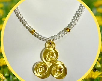 Triskelion Perlen Halskette
