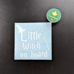 Little Witch on Board Decal Sticker | More Color & Size Option