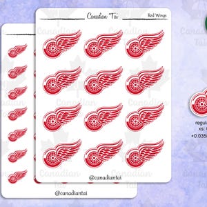 Red Wings Journal Stickers