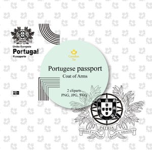 Portuguese Passport Silhouette SVG/PNG/JPG File