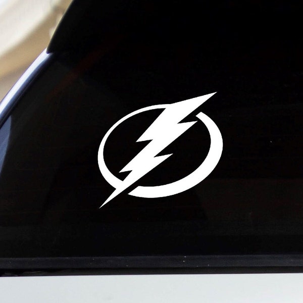 Tampa Lightning Car Decal Etsy