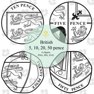 File SVG/PNG/JPG di Pence britannici