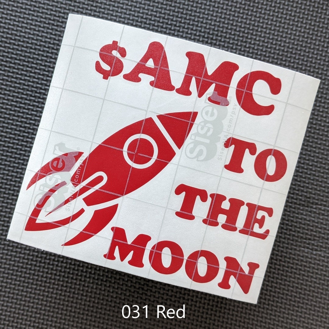 AMC to the Moon Decal Stickers | More Color Options - Etsy