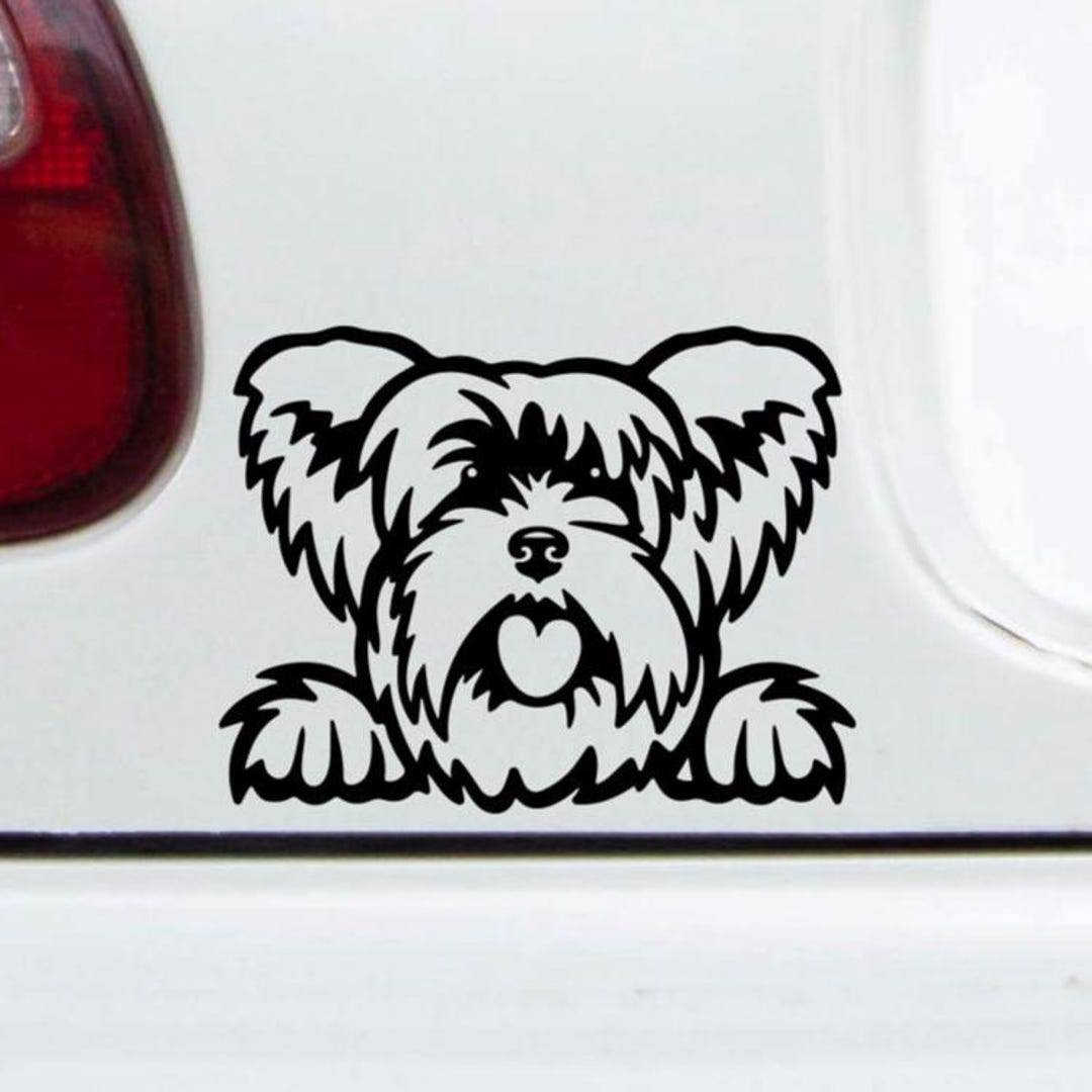 Yorkshire Yorkie Decal Stickers | More Color & Size Options - Etsy