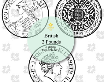British 2Pounds SVG/PNG/JPG File