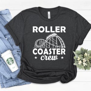 Rollercoaster Crew Shirt, Cute Roller Coaster Shirt, Amusement Park Shirt, Roller Coaster Shirt for Her, Roller Coaster Shirt for Him
