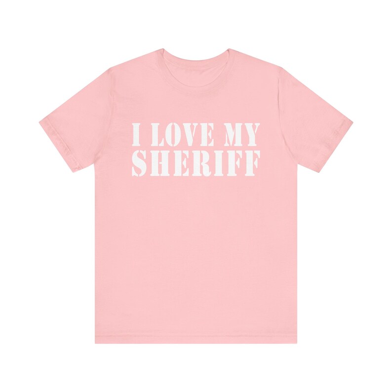 I Love My Sheriff T-shirt, Thin Blue Line Shirt, Sheriff Gift, Deputy ...