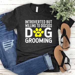 T-shirt hondentrimmer: cadeau introverte huisdierstylist