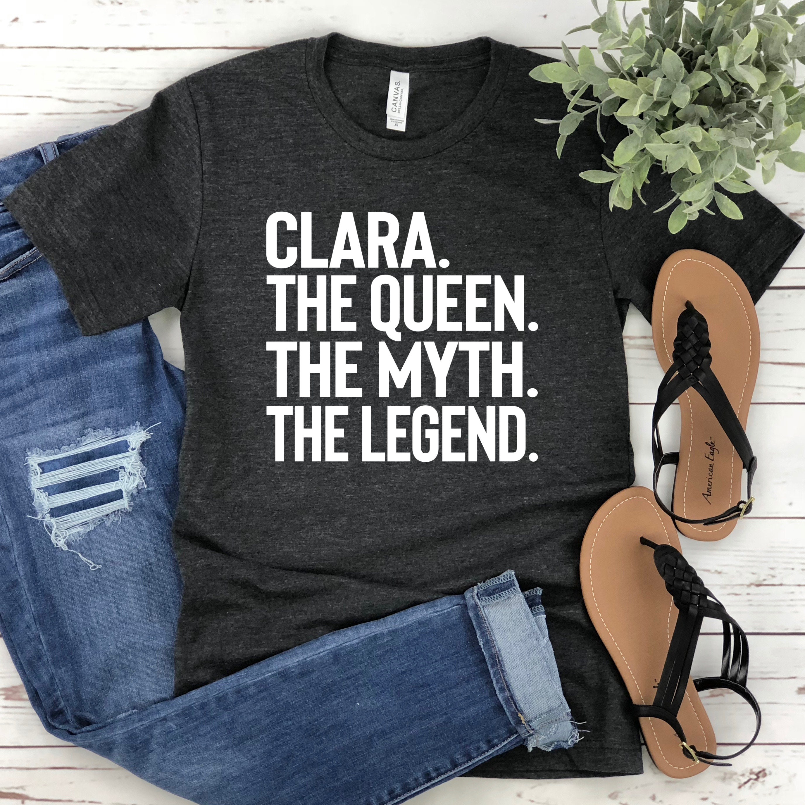 Clara The Queen T-Shirt: Funny Personalized Name Gift