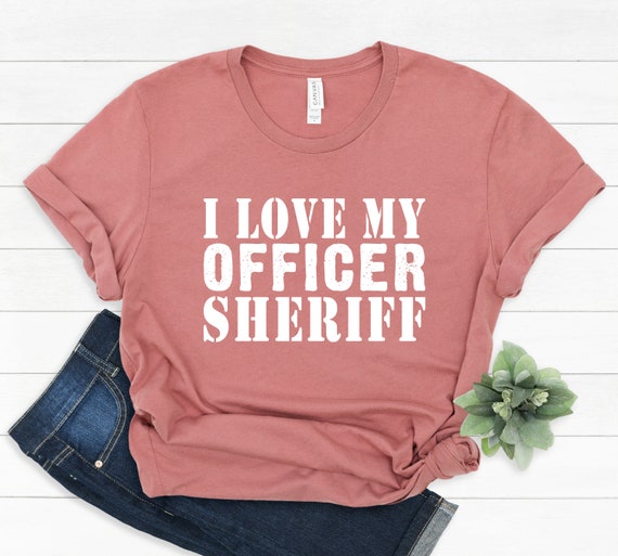 I Love Police Shirt Thin Blue Line Law Enforcement Gift Tee I Love Police Shirt Thin Blue Line Law Enforcement Gift Tee