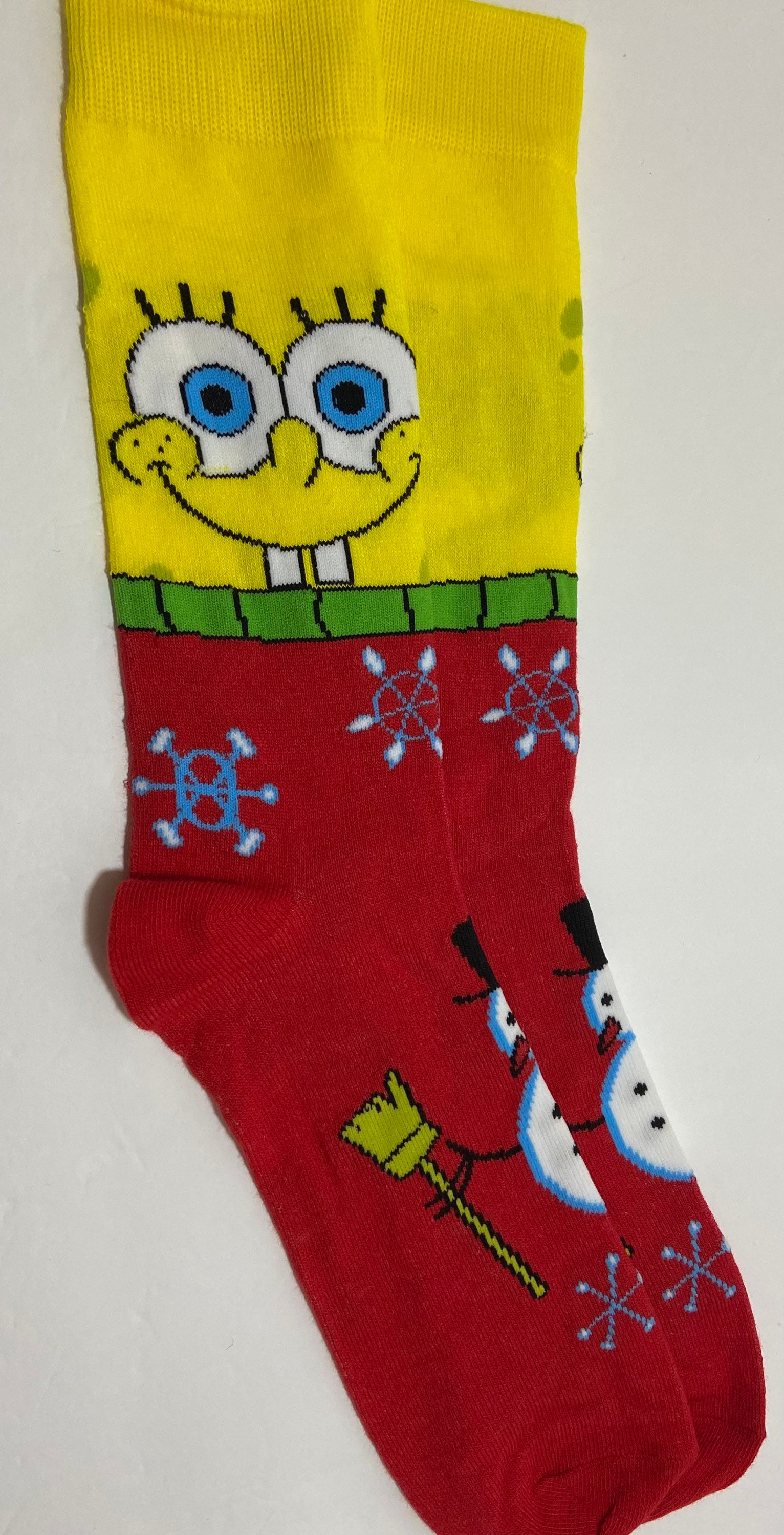 Spongebob SquarePants Men's Christmas Socks Santa Bob 'Ho HO Ho