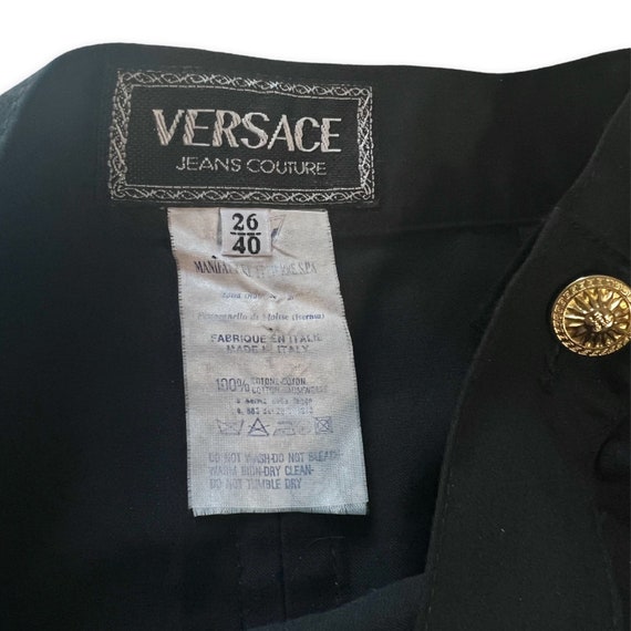 Versace Jeans Couture Vintage Black Bondage Busti… - image 10