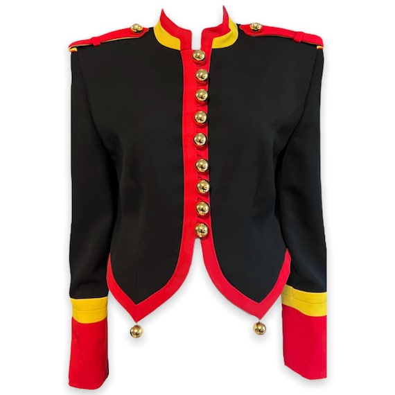 Moschino Vintage Gold Ball Button Military Jacket - Etsy