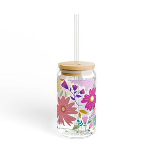 Vaso con forma de flores, 16 oz