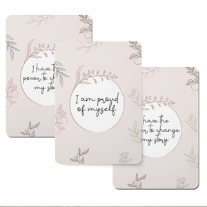 Cartes de vœux numériques vintage à motif floral - Lot de 20