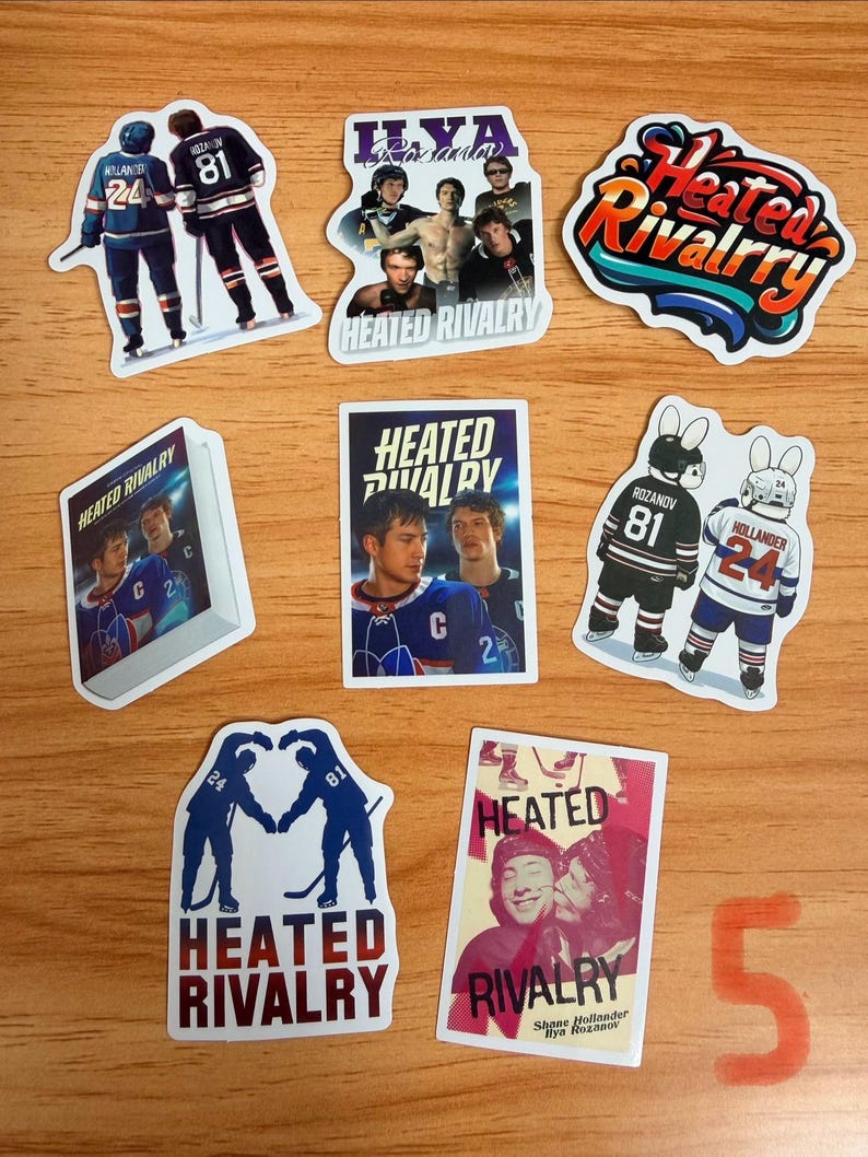 Heated Rivalry Hockey TV Show Sticker Bundles C - Etsy Canada