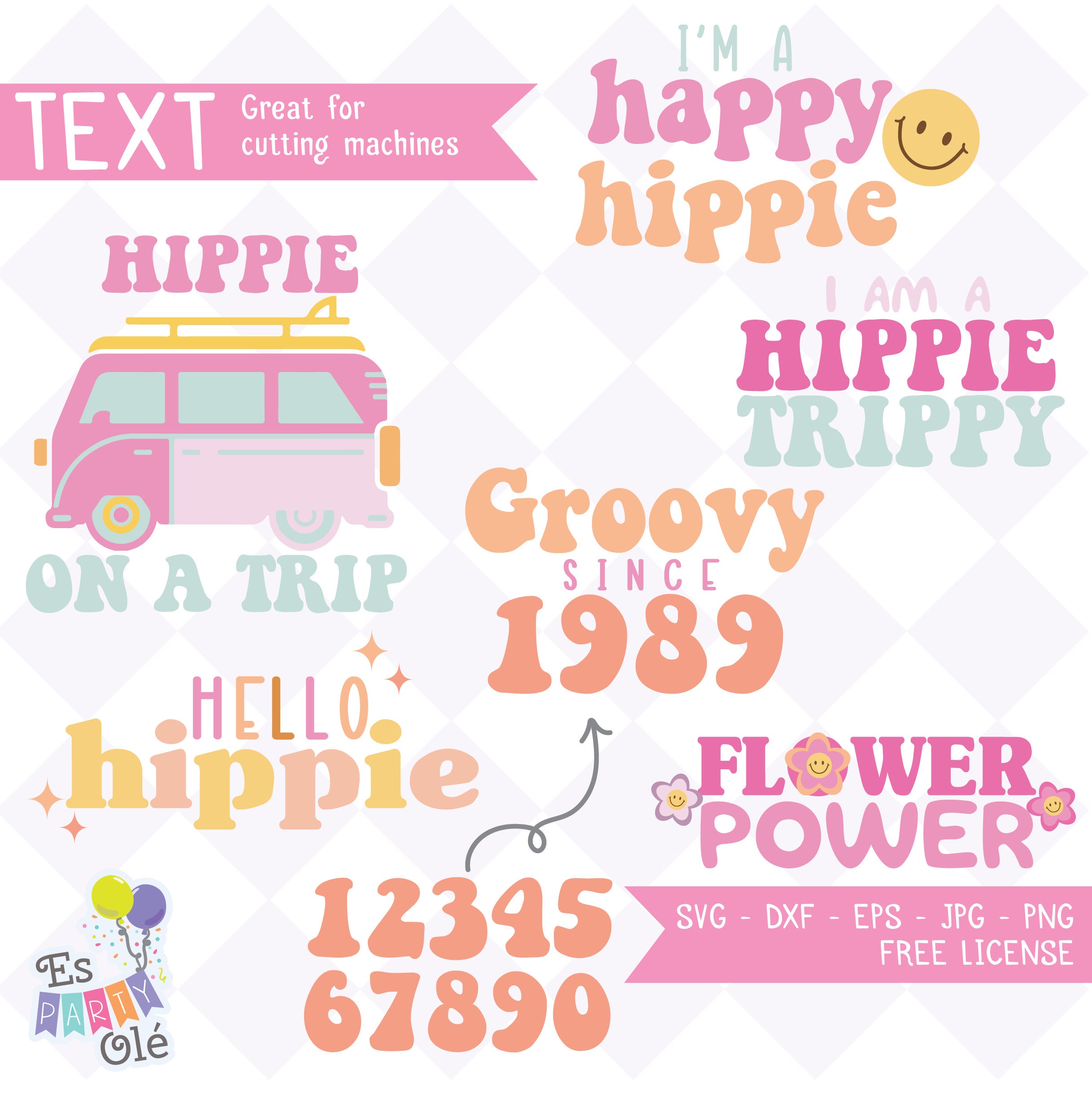 Retro Svg groovy svg hippie clipart hippie svg nostalgia - Etsy España