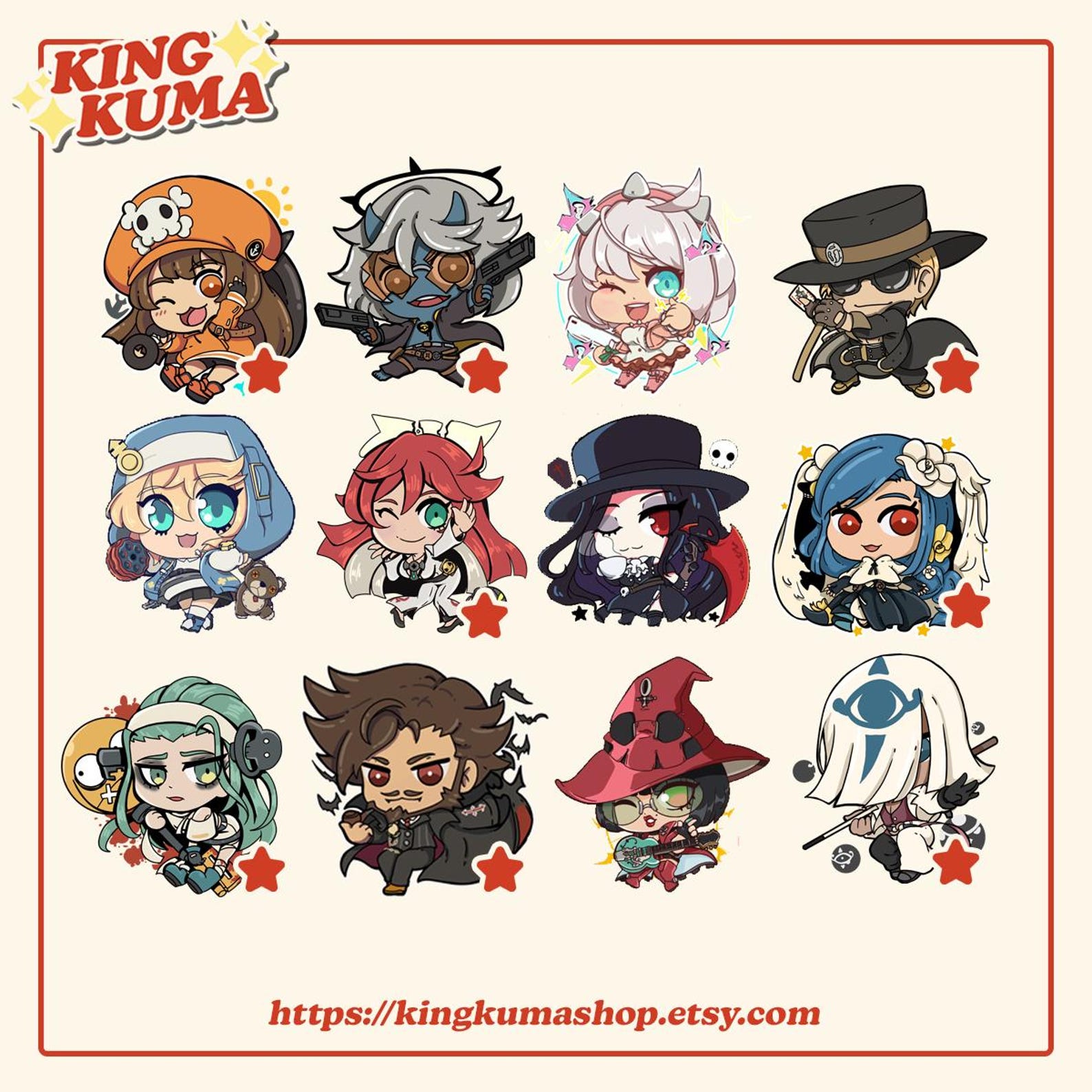 Ggst Keychains Guilty Gear Strive Keychains - Etsy